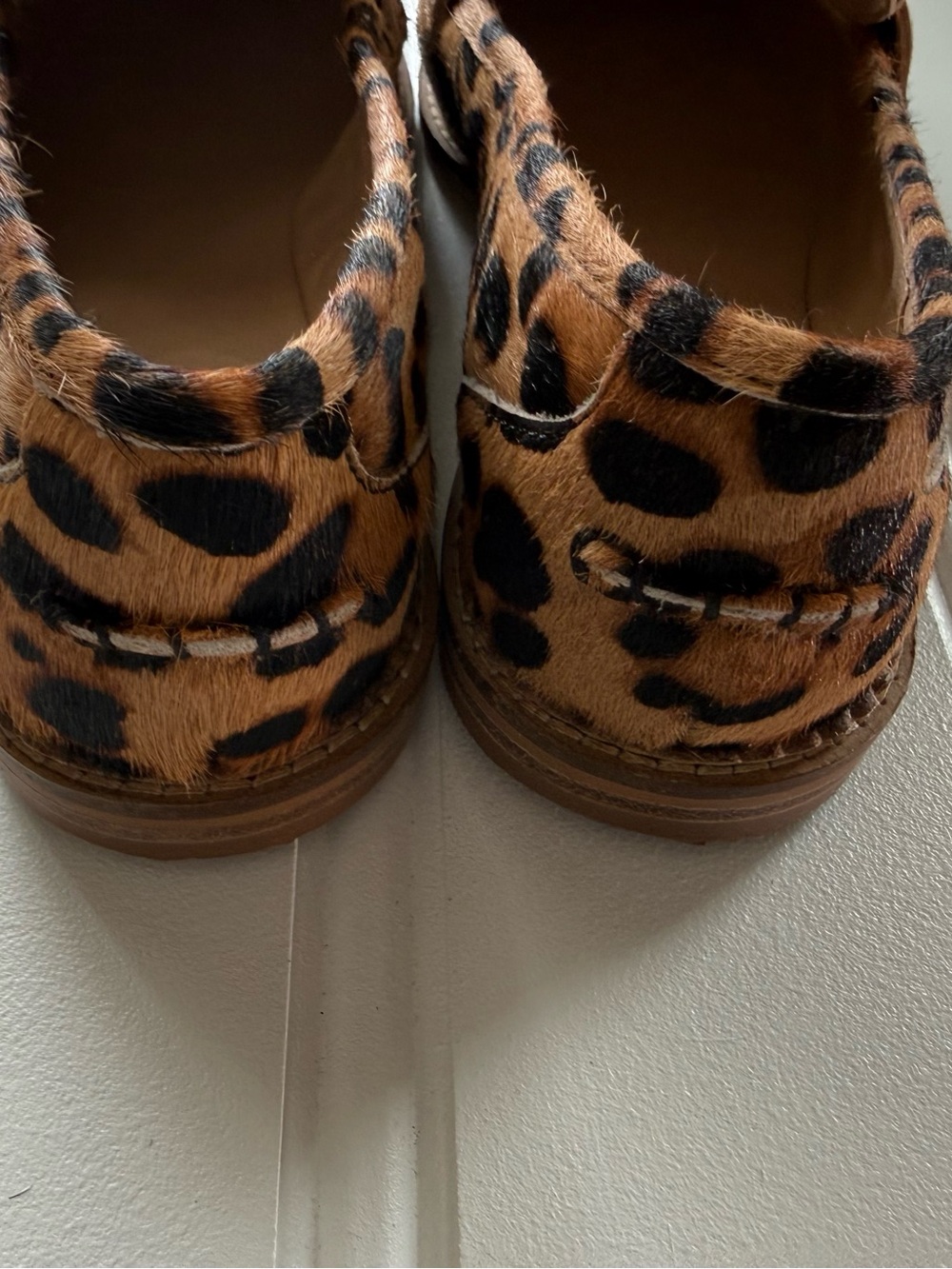 Boden Nya Women Penny Loafers Shoes Leopard Animal Print 39 US 8 NEW No Box 3203 - Picture 4 of 6